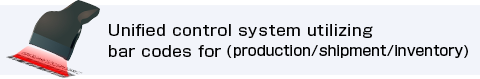 Unified control system utilizing bar codes for (production/shipment/inventory)